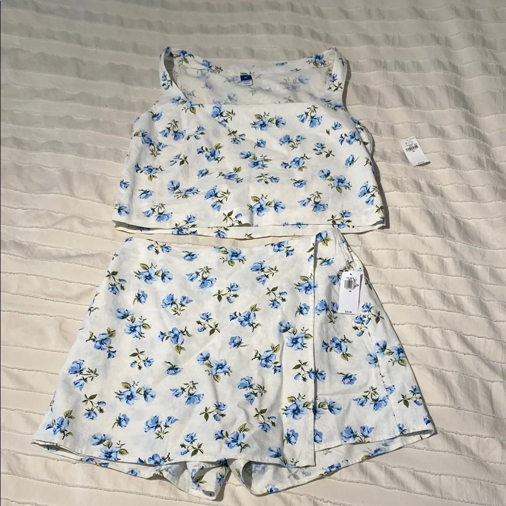 Old Navy linen square neck top and skort - Picture 4 of 4